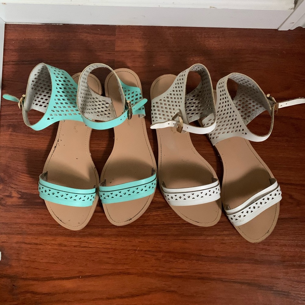 Two sandals.
